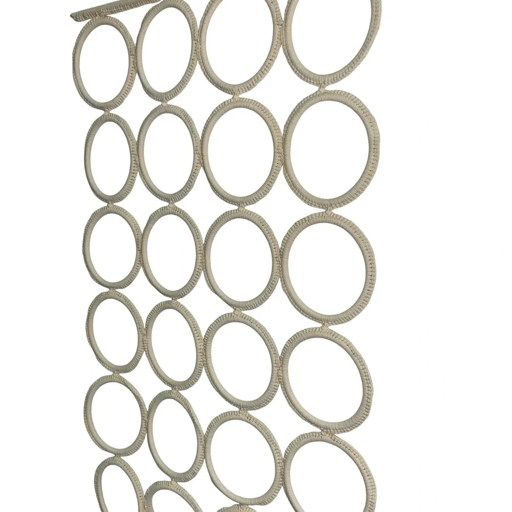 IKEA Komplement Tie‎ Scarf Hanger 28 Belt Organizer Rack Holder Cream Macrame